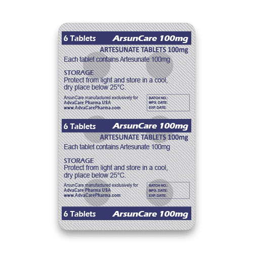 Comprimés d'Artesunate (blister de 6 comprimés)