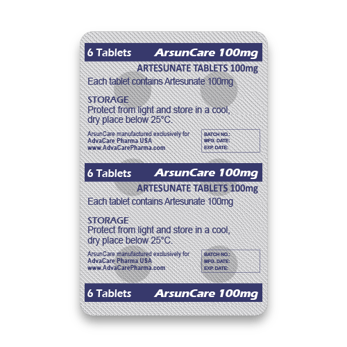 Artesunato Comprimidos (blister de 6 comprimidos)