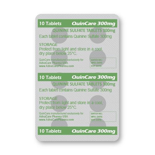 Quinine Sulfate Tablets (blister of 10 tablets)
