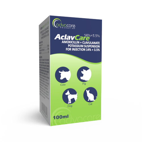 Amoxicilina + Clavulanato Potasio Suspensión Inyectable (caja de 1 vial)