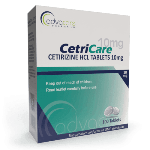 Comprimidos de Cetirizina HCl (caja de 100 comprimidos)