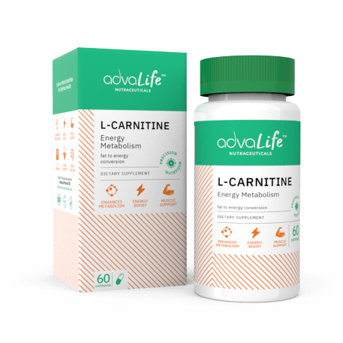 Cápsulas de L-Carnitina (1 caja y 1 frasco)