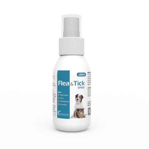 Spray Anti-Puces et Anti-Tiques au Fipronil (1 bouteille avec pulvérisateur)