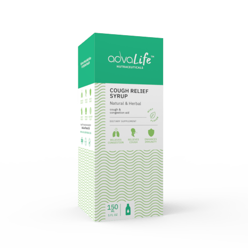 Jarabe natural para la tos para adultos (caja de botella)