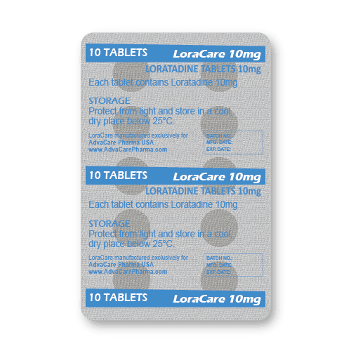 Comprimés de Loratadine (blister de 10 comprimés)
