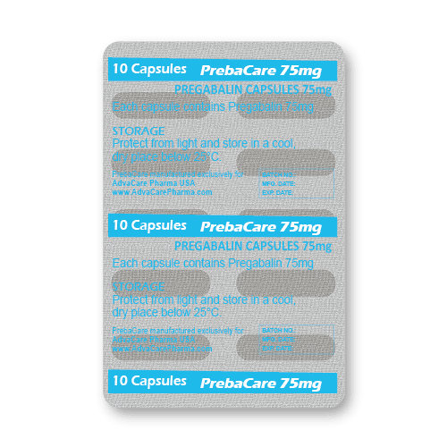 Pregabalin Capsules (blister of 10 capsules)