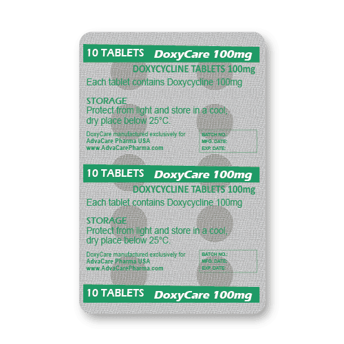 Comprimés de Doxycycline (blister de 10 comprimés)