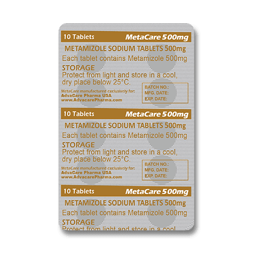 Comprimés de Métamizole Sodique (blister de 10 comprimés)