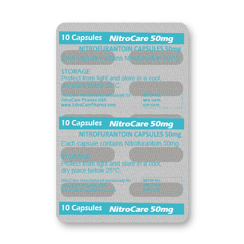 Capsules de Nitrofurantoïne (blister de 10 capsules)