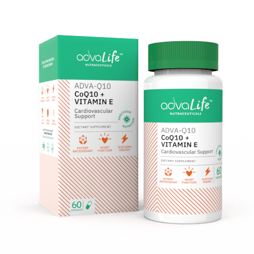 Coenzyme Q10 + Vitamin E Capsules (1 box and 1 bottle)