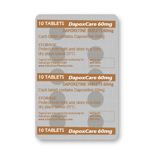 Comprimidos de Dapoxetina (blíster de 10 comprimidos)