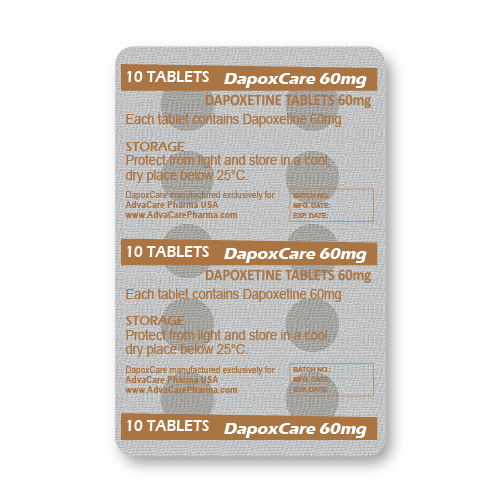 Dapoxetine Tablets (blister of 10 tablets)