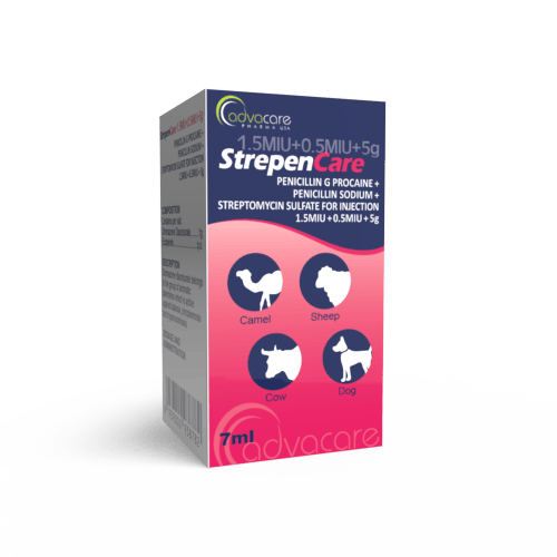Penicilina G Procaína + Penicilina Sódica + Sulfato de Estreptomicina para Inyección (caja de 1 vial)