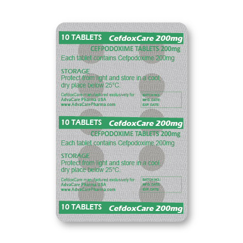 Comprimés de Cefpodoxime (blister de 10 comprimés)