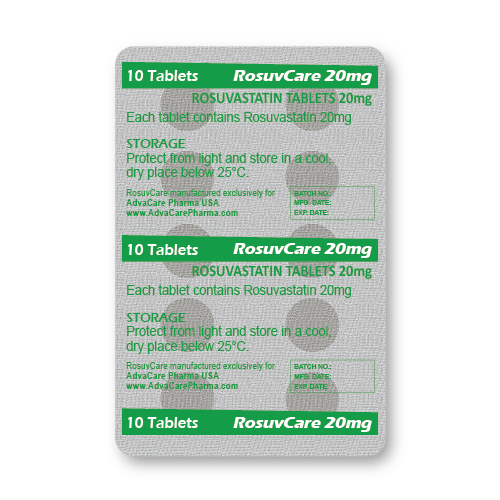 Rosuvastatine Comprimés (plaquette de 10 comprimés)