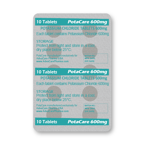 Potassium Chloride Tablets (blister of 10 tablets)