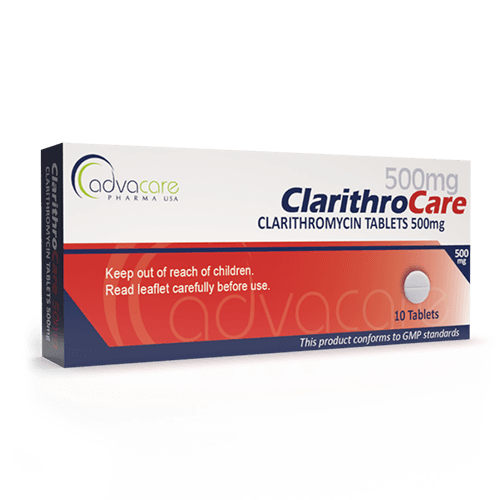 Clarithromycin Tablets (box of 10 tablets)