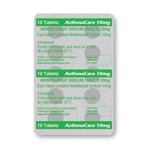 Comprimés de Montélukast Sodique (blister de 10 comprimés)