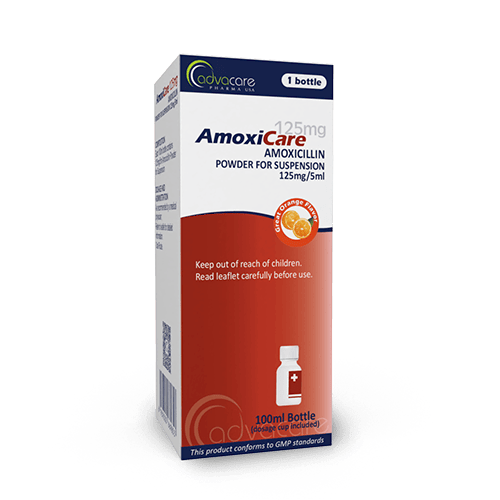 Amoxicilina Suspensión Oral (caja de 1 botella)