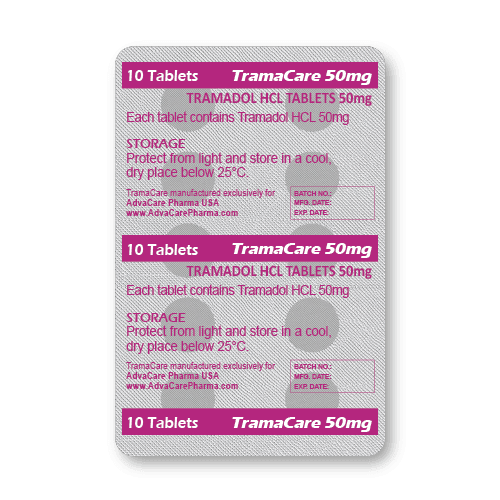 Comprimidos de Tramadol HCl (blíster de 10 comprimidos)