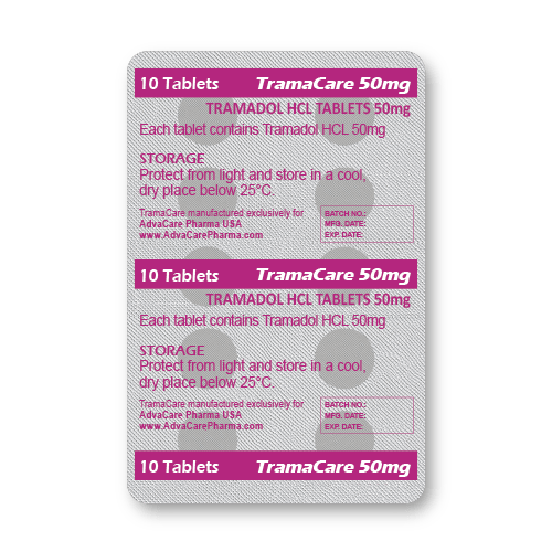 Comprimés de Tramadol HCl (blister de 10 comprimés)