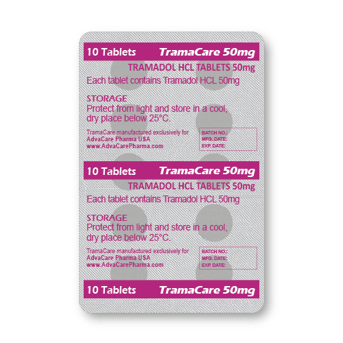 Tramadol HCL Tablets (blister of 10 tablets)