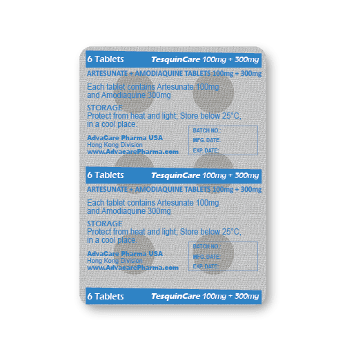 Artesunate + Amodiaquine Tablets (blister of 6 tablets)
