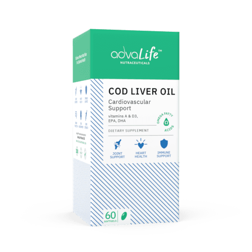 Cápsulas de Aceite de Hígado de Bacalao (caja de frasco)