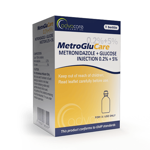 Metronidazol + Glucosa Inyección (caja de 1 botella)
