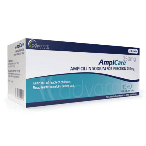 Ampicilina Sódica para Inyección (caja de 10 frascos)