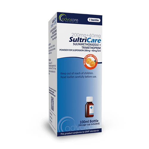 Sulfamethoxazole + Trimethoprim (Co-Trimoxazole) for Oral Suspension (box of 1 bottle)