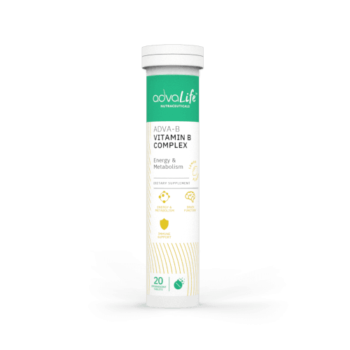 Comprimidos Efervescentes de Complejo de Vitamina B (tubo de 20 comprimidos)