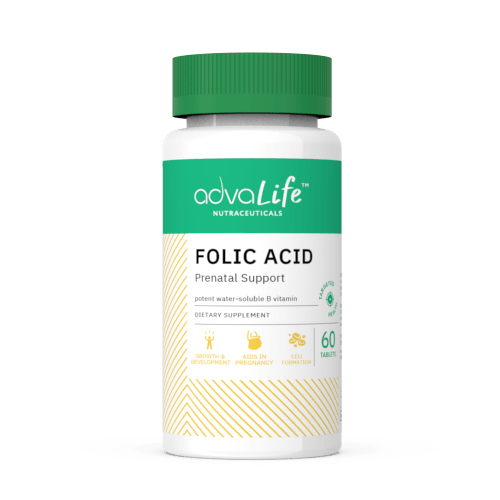 Folic Acid Tablets (bottle of 60 tablets)