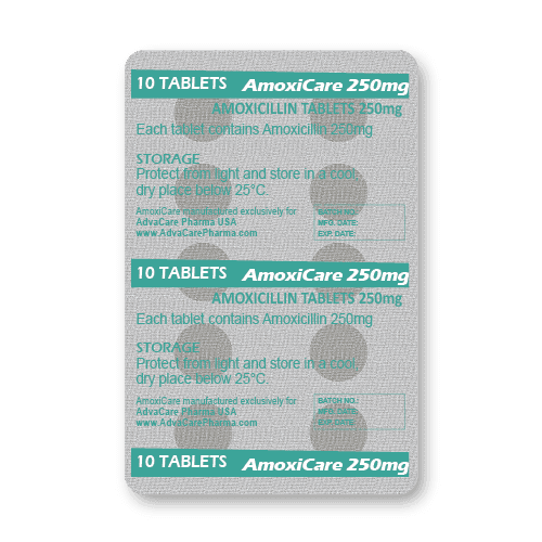 Comprimidos de Amoxicilina (blíster de 10 comprimidos)