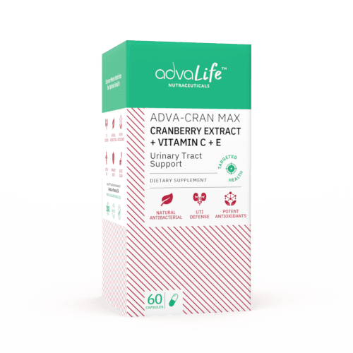Capsules de Canneberge + Vitamines C & E (boîte de bouteilles)
