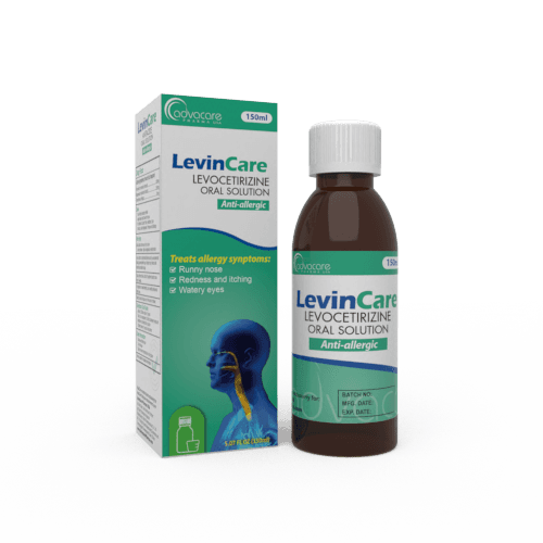 Solución Oral de Levocetirizina (1 caja y 1 frasco)