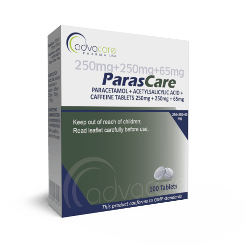 Paracetamol + Acetylsalicylic Acid + Caffeine Tablets (box of 100 tablets)