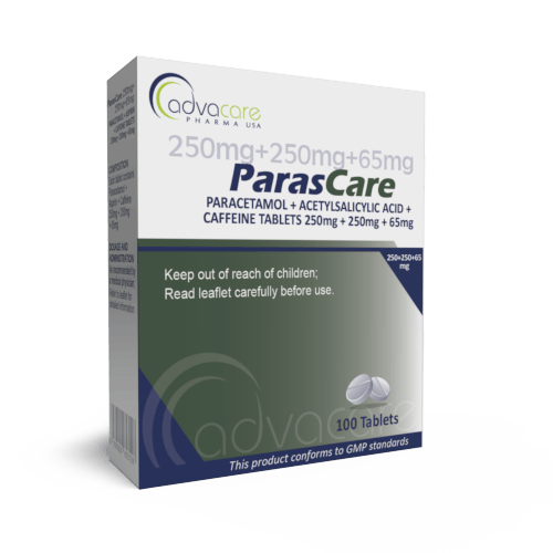 Comprimés de Paracétamol + Acide Acétylsalicylique + Caféine (boîte de 100 comprimés)