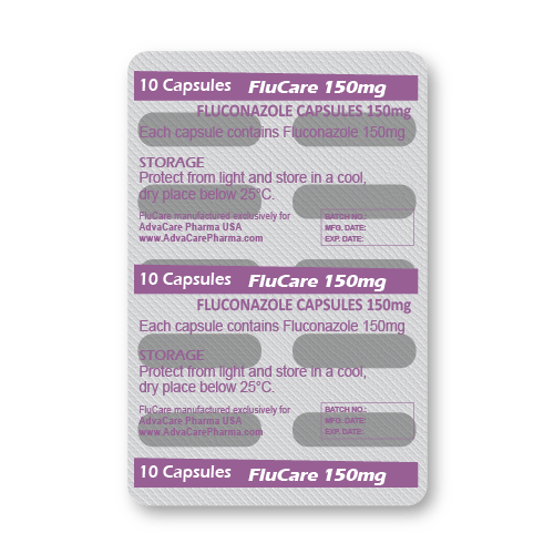 Fluconazole Capsules (blister of 10 capsules)