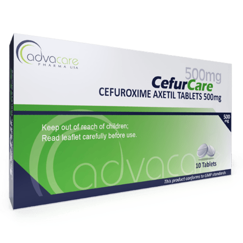 Cefuroxime Axetil Tablets (box of 10 tablets)