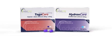 Gamme de capsules oncologiques pour différents types de médicaments oncologiques.