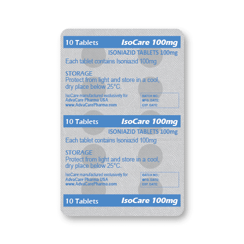 Comprimés d'Isoniazide (blister de 10 comprimés)