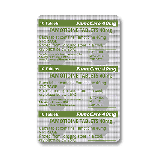Comprimés de Famotidine (blister de 10 comprimés)