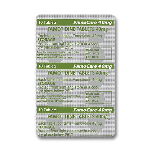 Comprimés de Famotidine (blister de 10 comprimés)