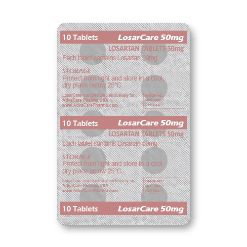 Comprimés de Losartan (blister de 10 comprimés)