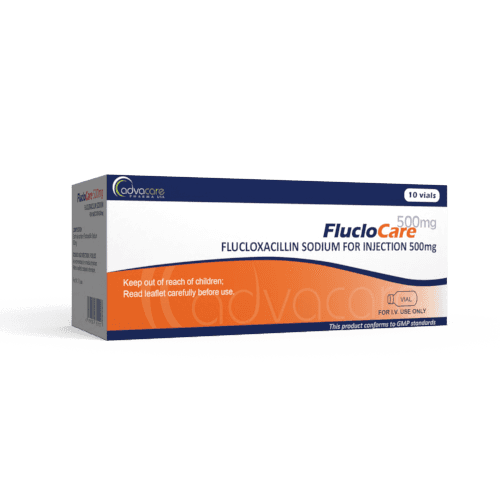 Poudre de flucloxacilline sodique pour injection (boîte de 10 flacons)
