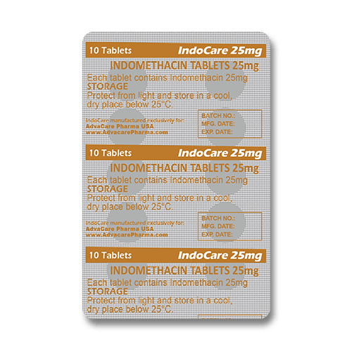 Indomethacin Tablets (blister of 10 tablets)