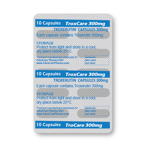 Capsules de Troxérutine (blister de 10 capsules)