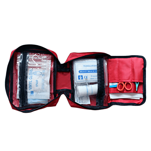 First Aid Kit (open bag)