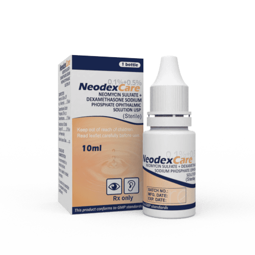 Gotas Oftálmicas de Dexametasona + Neomicina (1 caja y 1 frasco)